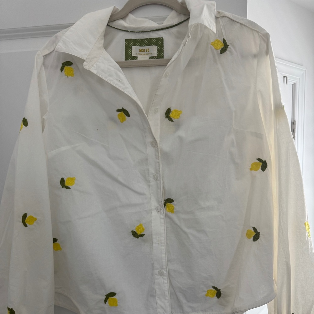 Maeve Lemon Blouse size medium